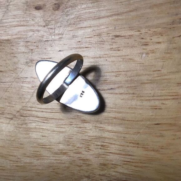 Ring, Kingman Turquoise and Sterling Silver Ring, size 7.5, NEW, Handmade, Made - Picture 6 of 9